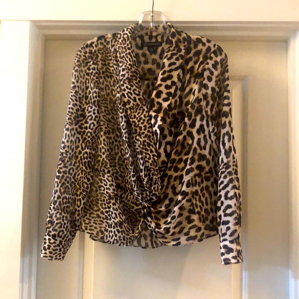 INC -International Concepts. Size small leopard print blouse.